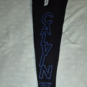 Calvin Klein Black and Blue Leggings